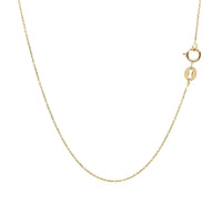 14k Yellow Gold Cable Link Chain (0.50 mm) | - Forever in Harmony