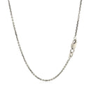 14k White Gold Diamond Cut Cable Link Chain (1.30 mm) - Forever in Harmony