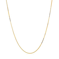 14k Yellow Gold Classic Box Chain (0.45 mm) - Forever in Harmony