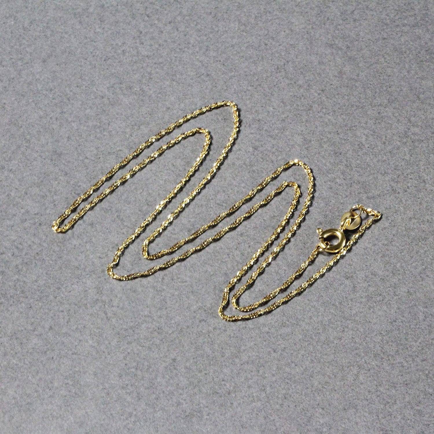 10k Yellow Gold Singapore Chain (1.10 mm) | - Forever in Harmony