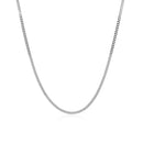 14k White Gold Gourmette Chain (1.40 mm) - Forever in Harmony