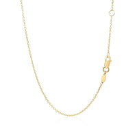 14k Yellow Gold Smooth Flat Horizontal Bar Style Necklace - Forever in Harmony