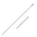 Rhodium Plated Sterling Silver Curb Style Chain (3.00 mm) - Forever in Harmony