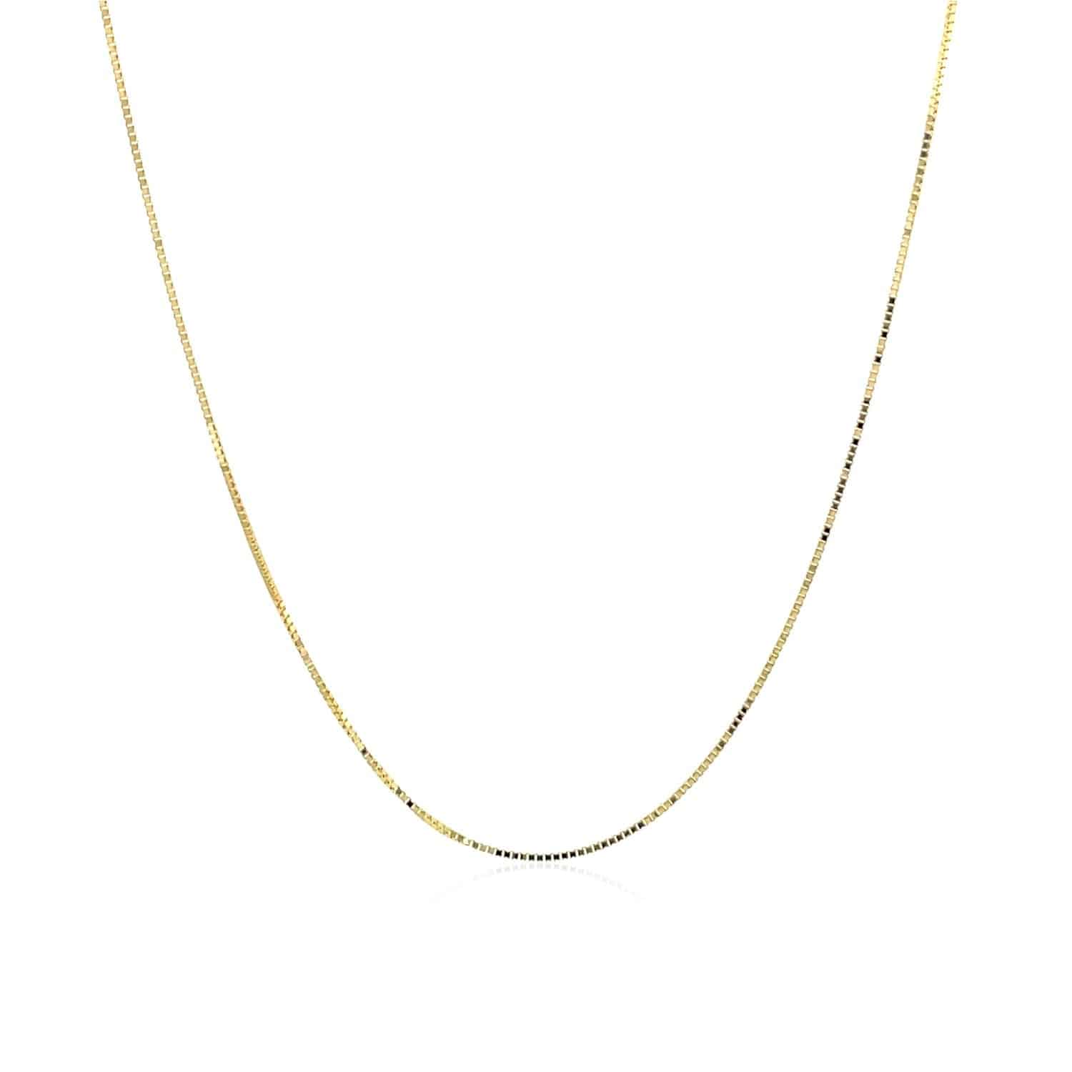 10k Yellow Gold Classic Box Chain (0.45 mm) |