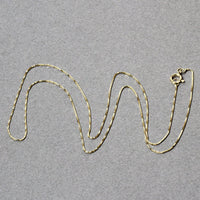 10k Yellow Gold Classic Box Chain (0.45 mm) | - Forever in Harmony