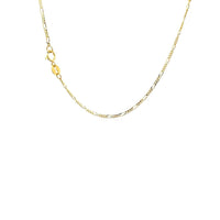 14k Yellow Gold Solid Figaro Chain (1.30 mm) - Forever in Harmony