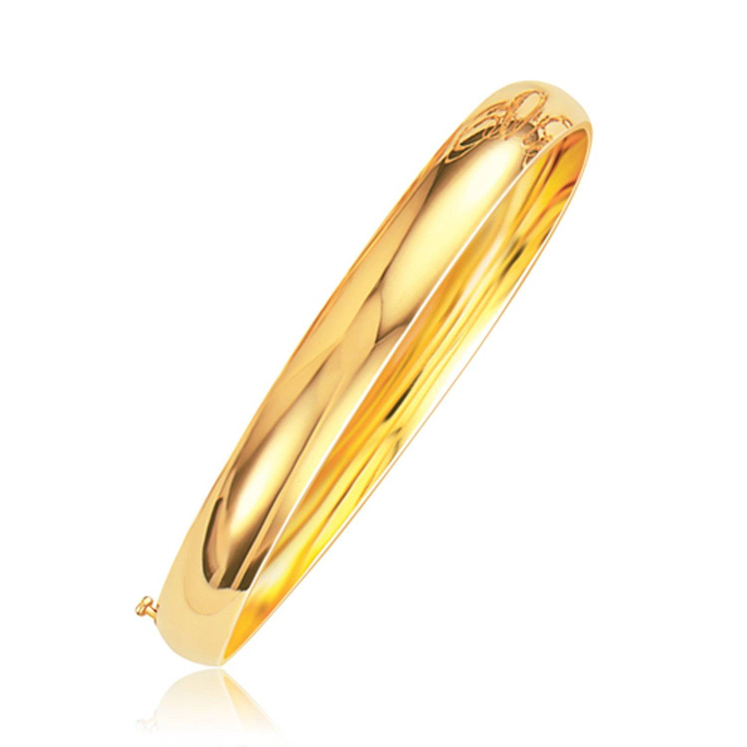 Classic Bangle in 14k Yellow Gold (8.00 mm) |