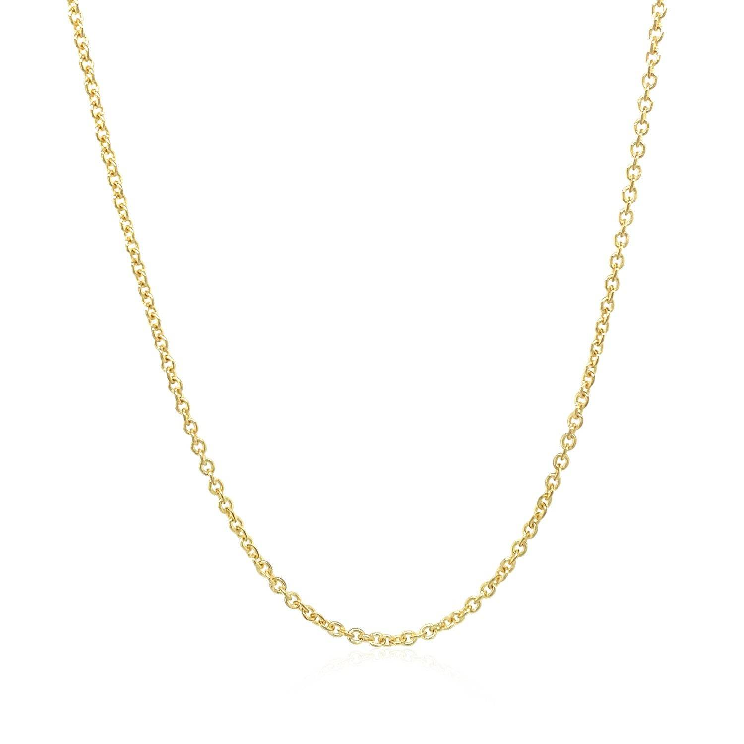 14k Yellow Gold Forsantina Lite Cable Link Chain (1.50 mm) | 16''