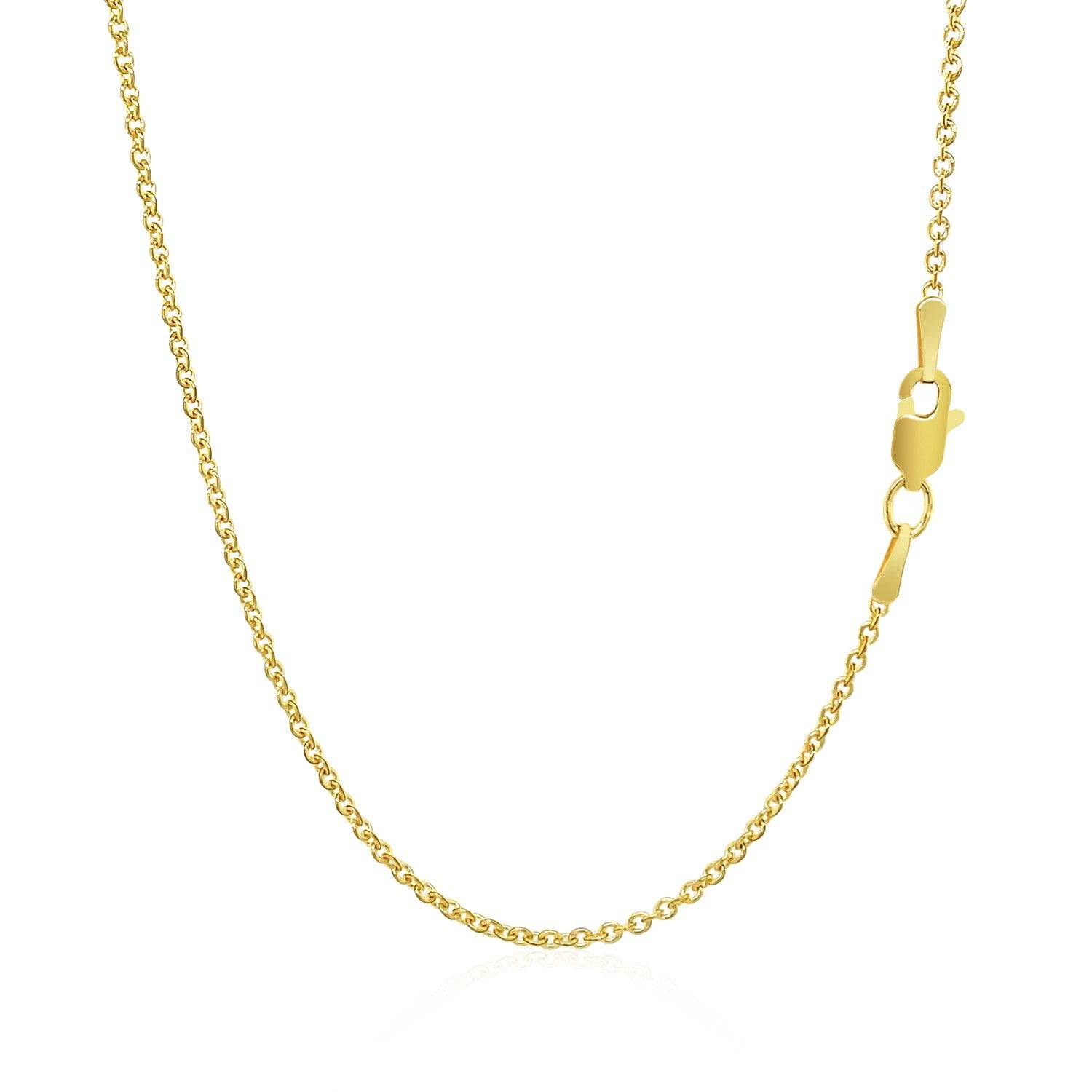 14k Yellow Gold Forsantina Lite Cable Link Chain (1.50 mm) | - Forever in Harmony