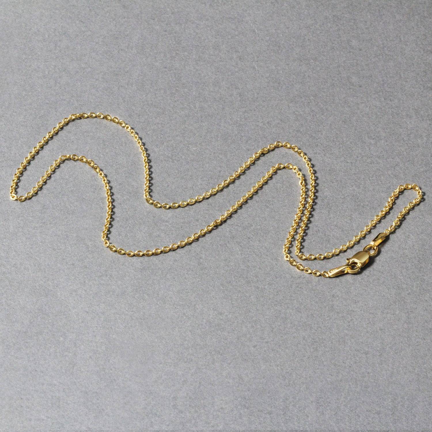 14k Yellow Gold Forsantina Lite Cable Link Chain (1.50 mm) | - Forever in Harmony