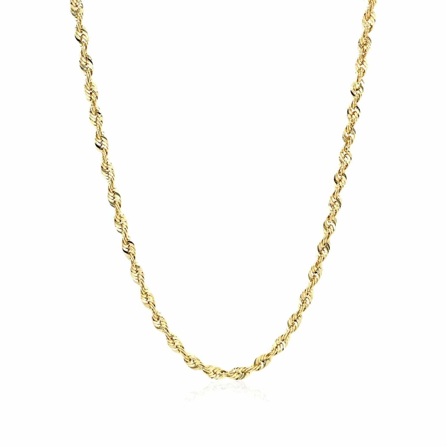 10K Yellow Gold Lite Rope Chain (2.50 mm)