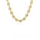 14k Yellow Gold Puffed Mariner Link Chain (6.80 mm) - Forever in Harmony