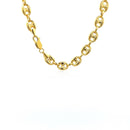 14k Yellow Gold Puffed Mariner Link Chain (6.80 mm) - Forever in Harmony