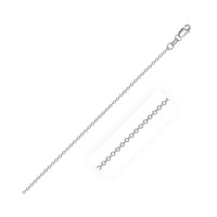 Sterling Silver Rhodium Plated Cable Chain (0.80 mm) - Forever in Harmony