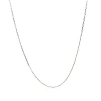 Sterling Silver Rhodium Plated Cable Chain (0.80 mm) - Forever in Harmony