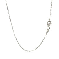 Sterling Silver Rhodium Plated Cable Chain (0.80 mm) - Forever in Harmony