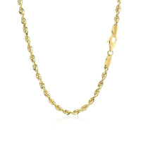 10k Yellow Gold Solid Diamond Cut Rope Chain (3.00 mm) | - Forever in Harmony