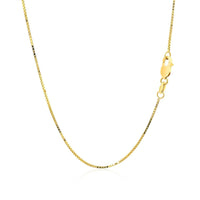 18k Yellow Gold Box Chain 0.8mm (0.78 mm) - Forever in Harmony