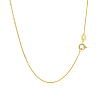 14k Yellow Gold Diamond Cut Round Wheat Chain (0.60 mm) - Forever in Harmony