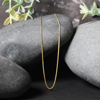 14k Yellow Gold Diamond Cut Round Wheat Chain (0.60 mm) - Forever in Harmony