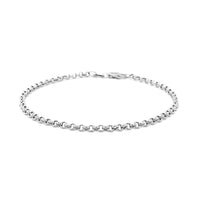 14k White Gold Rolo Bracelet  (2.50 mm) | - Forever in Harmony