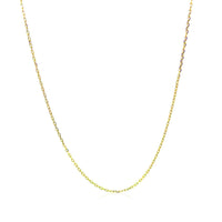 14k Yellow Gold Diamond Cut Cable Link Chain (0.87 mm) | - Forever in Harmony