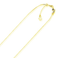 14k Yellow Gold Adjustable Snake Chain (0.80 mm) - Forever in Harmony