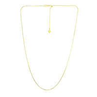 14k Yellow Gold Adjustable Snake Chain (0.80 mm) - Forever in Harmony