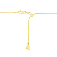 14k Yellow Gold Adjustable Snake Chain (0.80 mm) - Forever in Harmony