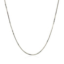 14k White Gold Adjustable Snake Chain (0.80 mm) - Forever in Harmony