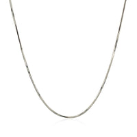 14k White Gold Adjustable Snake Chain (0.80 mm) - Forever in Harmony