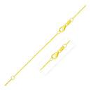 Double Extendable Diamond Cut Cable Chain in Yellow Gold (0.87 mm) | - Forever in Harmony