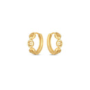 14k Yellow Gold Oval Mariner Huggies - Forever in Harmony