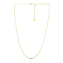 14k Yellow Gold Adjustable Popcorn Chain (1.10 mm) | - Forever in Harmony