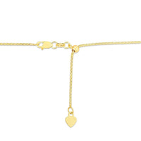 14k Yellow Gold Adjustable Popcorn Chain (1.10 mm) | - Forever in Harmony