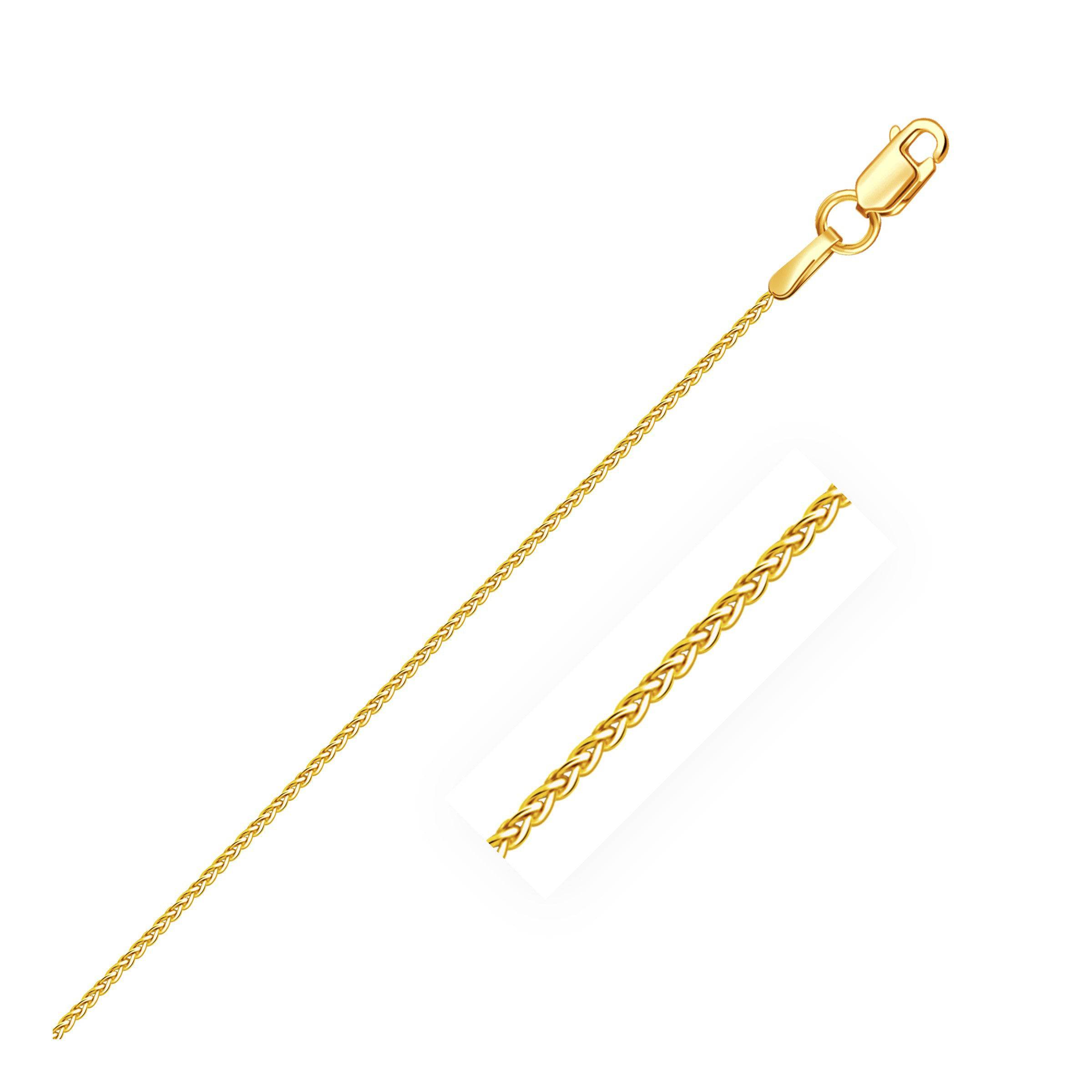 10k Yellow Gold Wheat Chain 1.0mm (1.00 mm) |