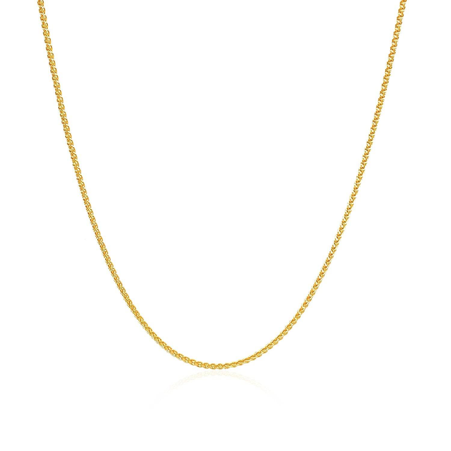 10k Yellow Gold Wheat Chain 1.0mm (1.00 mm) |