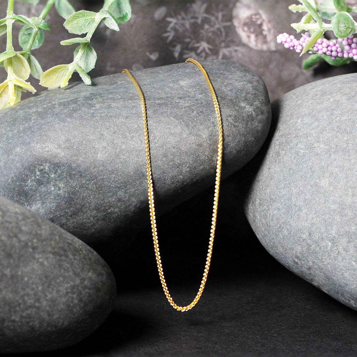 10k Yellow Gold Wheat Chain 1.0mm (1.00 mm) | - Forever in Harmony