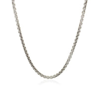 14k White Gold Round Box Chain (2.5 mm) - Forever in Harmony