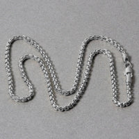 14k White Gold Round Box Chain (2.5 mm) - Forever in Harmony