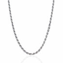 Sterling Silver Diamond Cut Rope Style Chain (3.60 mm) - Forever in Harmony