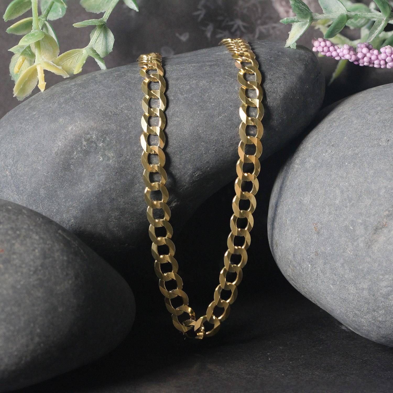 10k Yellow Gold Curb Chain (5.70 mm) - Forever in Harmony