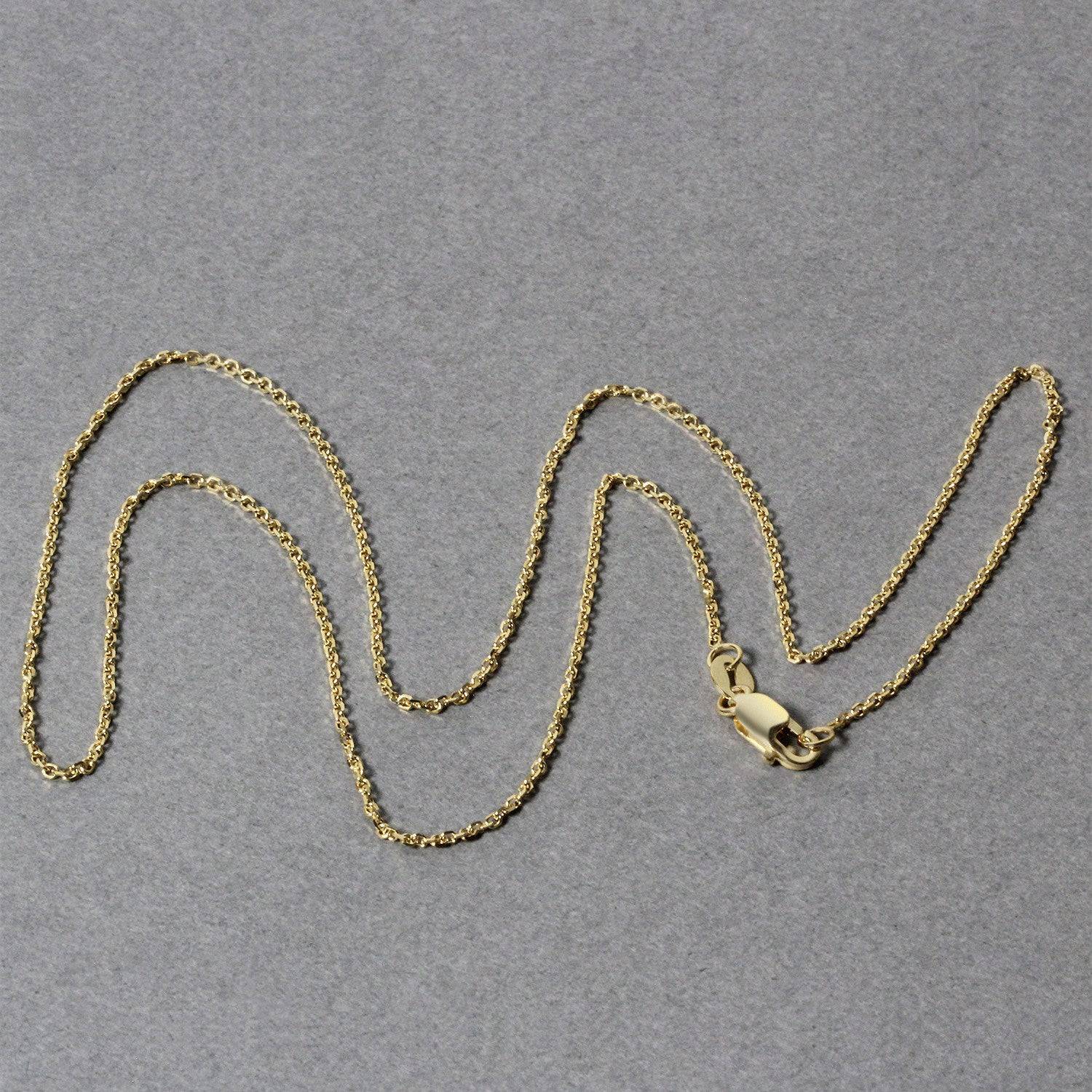 10k Yellow Gold Cable Chain (1.10 mm) - Forever in Harmony