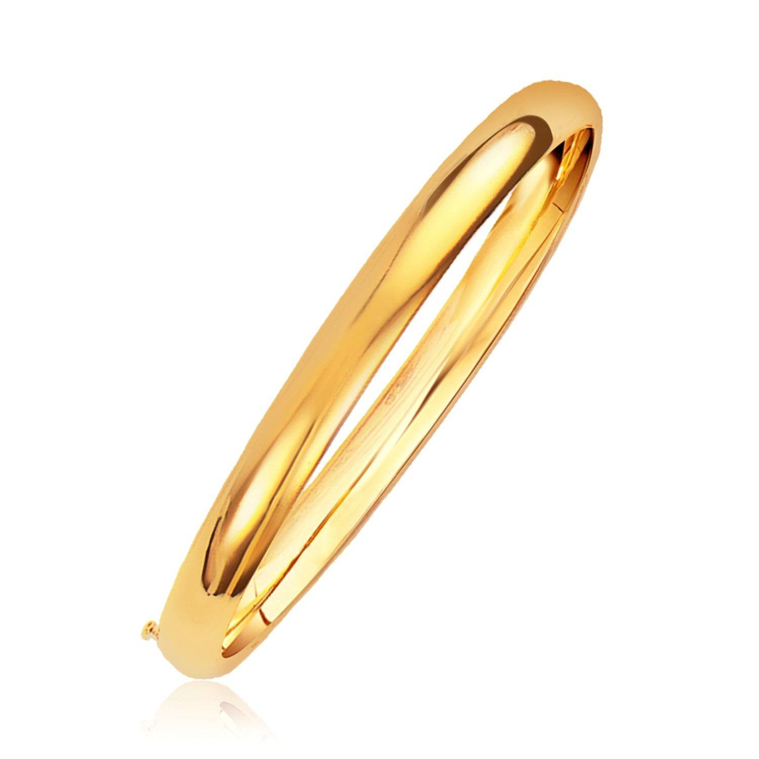 Classic Bangle in 14k Yellow Gold (6.00 mm) |