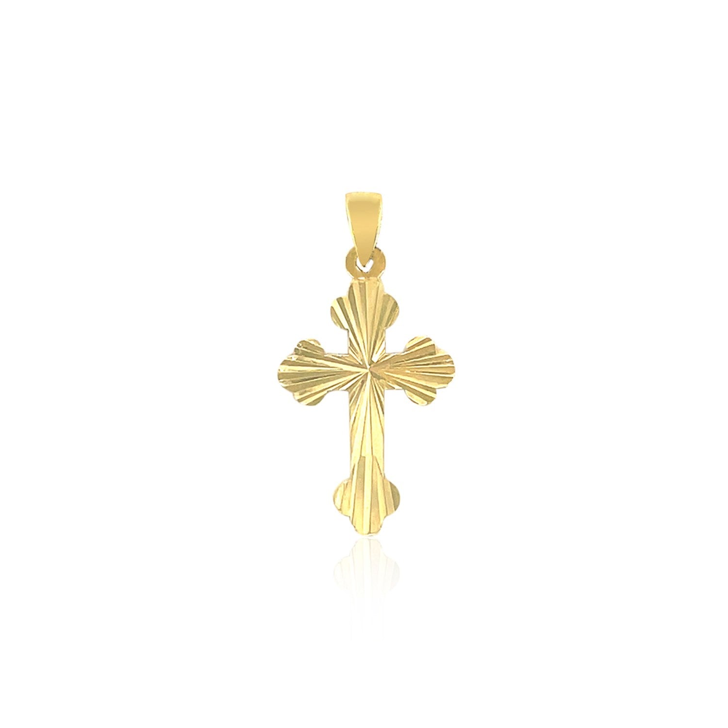 14k Tri Color Gold Cross Pendant - Forever in Harmony