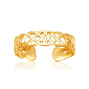 14k Yellow Gold Toe Ring in a Celtic Knot Style - Forever in Harmony