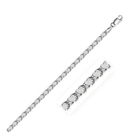 14k White Gold Heart Bracelet (3.00 mm) | 5.5'' - Forever in Harmony