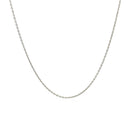 14k White Gold Oval Cable Link Chain (0.97 mm) | - Forever in Harmony