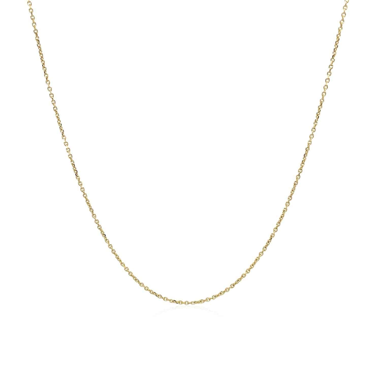 10k Yellow Gold Cable Link Chain (0.50 mm) - Forever in Harmony