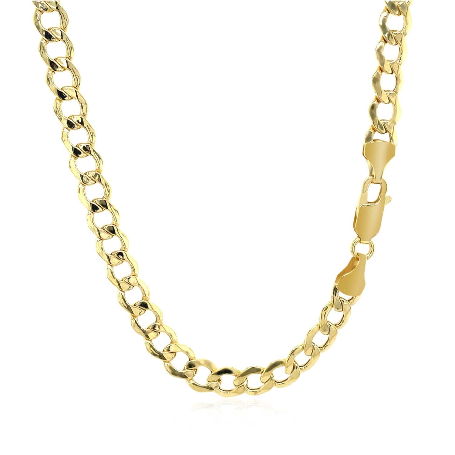 14k Yellow Gold Curb Chain (5.30 mm) - Forever in Harmony